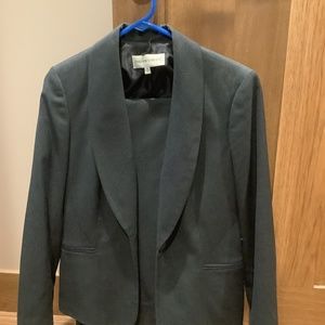 Jones New York Women’s Dark Grey Pinstripe Pantsuit